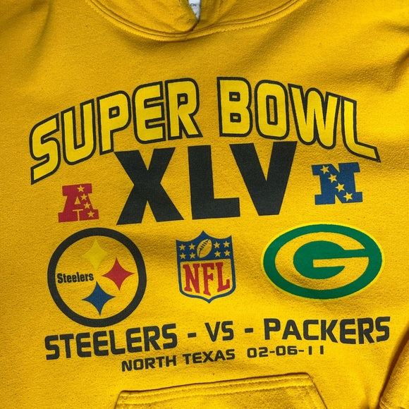 Steelers v Packers Super Bowl XLV Hoody (2011) - Picture 1 of 5